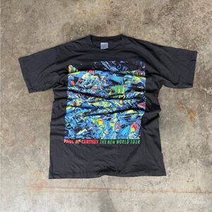 vintage paul mccartney new world tour 1993 tshirt